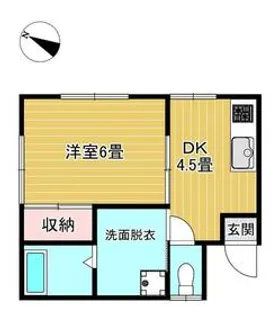 グリーンコーポ梅郷【106号室】の間取り