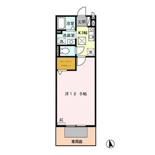 AmabileII(アマービレツー)【1階】の間取り