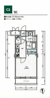 メインステージ西葛西Ⅱ【2階】の間取り