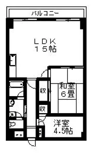 ゴールデンハイツ【3階】の間取り