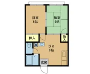 サニーハイツⅠ【203号室】の間取り