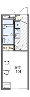 レオパレスmomo【2階】の間取り