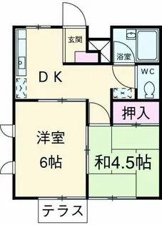 ピロティ日野【2階】の間取り