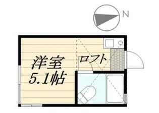 ピュアハウス藤棚三番館【205号室】の間取り