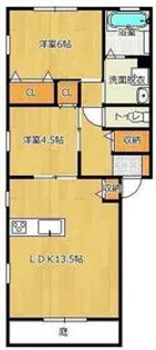 クレールメゾン丹後【2階】の間取り