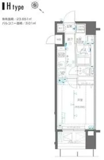 ZOOM横浜関内【10階】の間取り