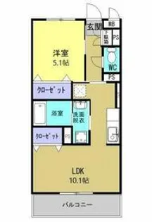 ユーミーロード【4階】の間取り