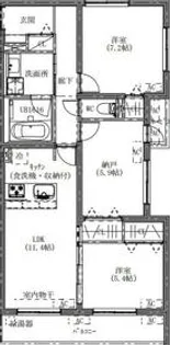 コート・リヴィエール柳町【201号室】の間取り