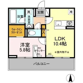 アヴニールプラス【2階】の間取り