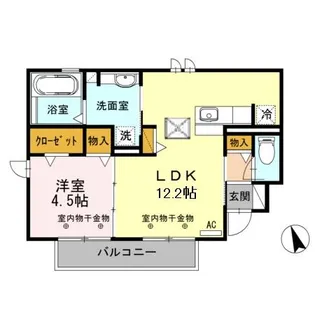 ダバンティ【1階】の間取り