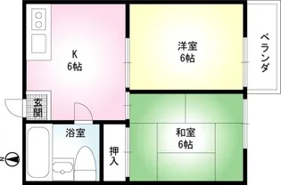 秀マンション【203号室】の間取り