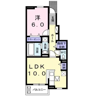 ビバーチェグリーンヒル【1階】の間取り