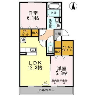Breeze Sawayaka【3階】の間取り