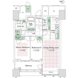 パークコート文京小石川ザタワー【22階】の間取り