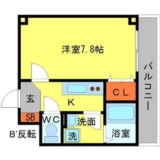 アムール今宮【2階】の間取り