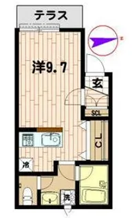 Latte Libro【3階】の間取り