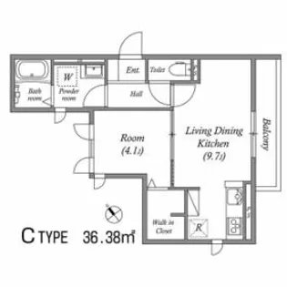 シリウス千里中央【3階】の間取り