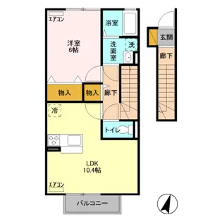 テクノヒルズ A【2階】の間取り