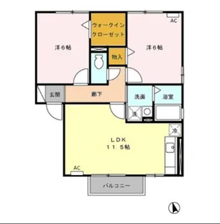 プリマベーラ A【2階】の間取り