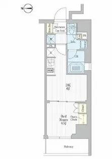 REFRAME 5 Iriya【7階】の間取り