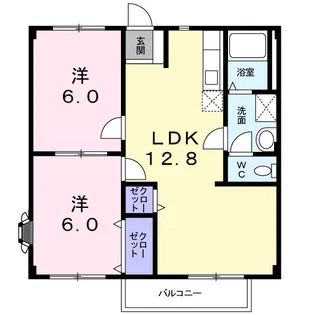 アーバンスクエアⅡ【2階】の間取り