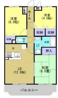 サンツヤマモトC【3階】の間取り