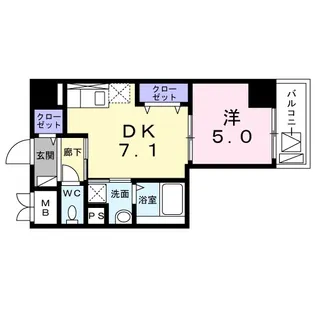 メゾン カルム No.2【4階】の間取り