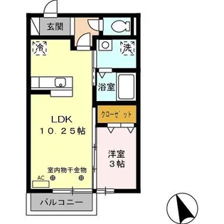 エクレール平田【2階】の間取り
