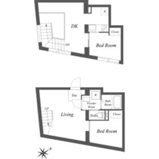EXAM中目黒Ⅲ【102号室】の間取り