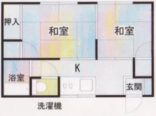 朝日荘【2階】の間取り