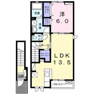サンリットD【2階】の間取り
