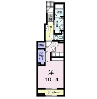 メゾンノワール【1階】の間取り
