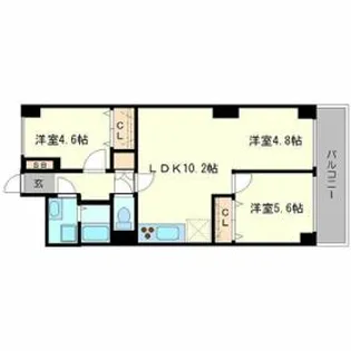 メゾン新千里【4階】の間取り