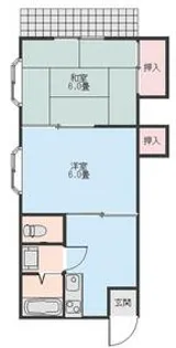 ミヨシコーポ志木【101号室】の間取り
