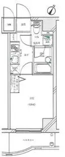 グリフィン横浜・ベイグランデ壱番館【8階】の間取り