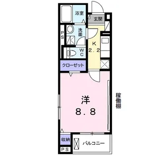 ランドマーク【4階】の間取り