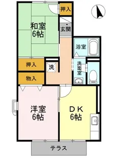カーサセレーノ A棟【1階】の間取り
