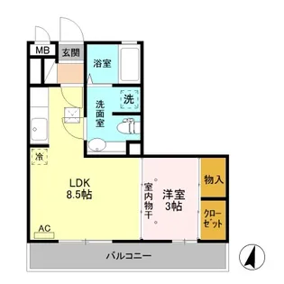 ルミエール【1階】の間取り