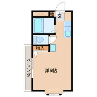 シティハイム【205号室】の間取り