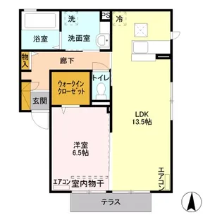 RECIENTE A【1階】の間取り