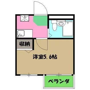 カテリーナ八王子【407号室】の間取り