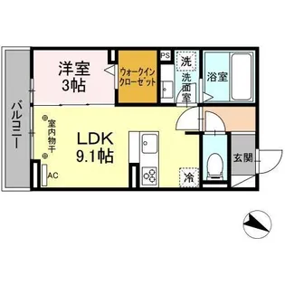 ラウリーナ【1階】の間取り