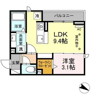 ラウリーナ【1階】の間取り