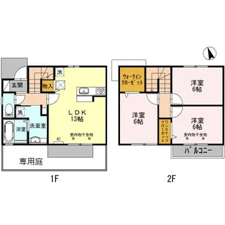 セレブレイト【1階】の間取り