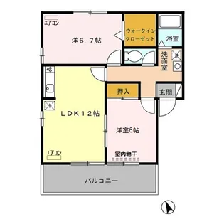 ベルテ B【2階】の間取り