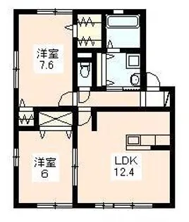 リベルテ【A-102号室】の間取り