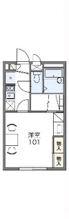 レオパレスカリーハイツ【206号室】の間取り