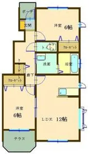 クレールアンファン【1階】の間取り