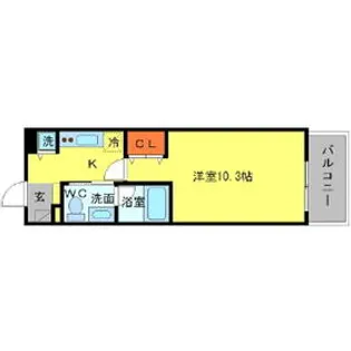 アーデン江戸堀【9階】の間取り