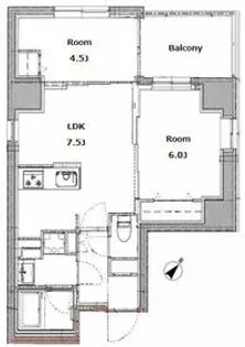 リビオメゾン上野入谷【9階】の間取り